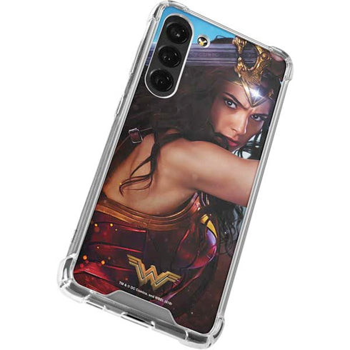 DC Comics Wonder Woman Battle Ready Poster Galaxy S24 FE Clear Case